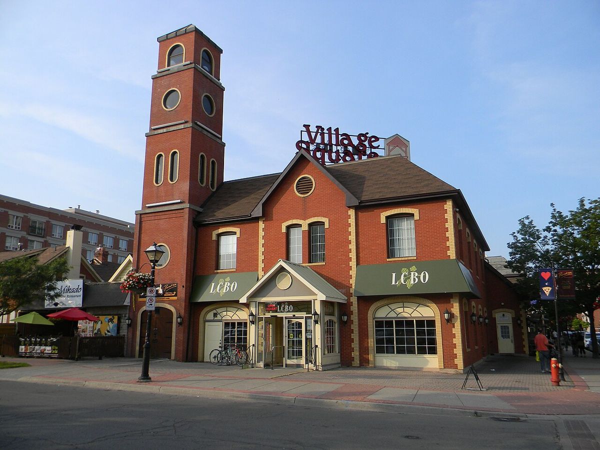 Village Square in Burlington downtown, Ontario, Canada