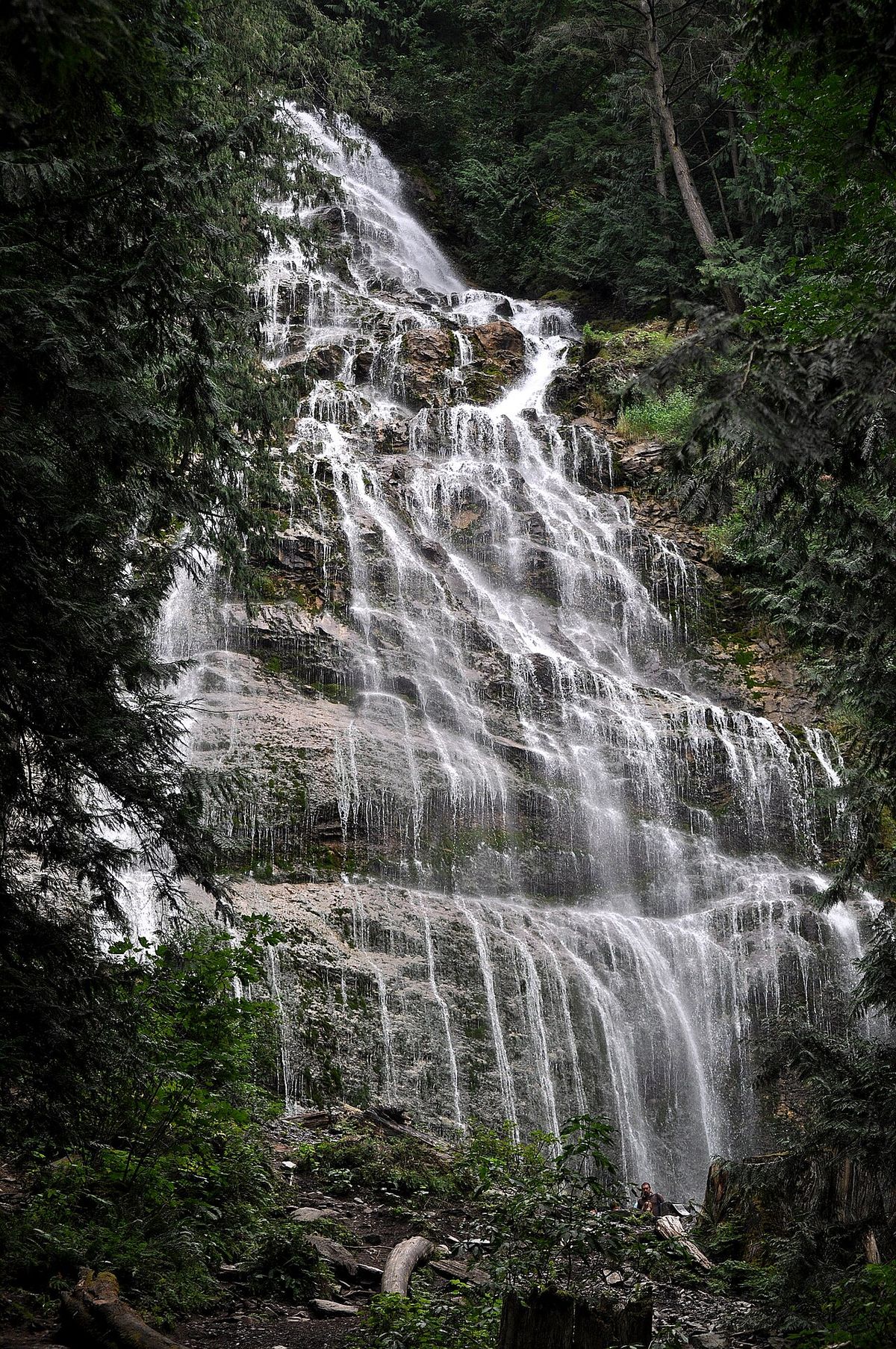 Bridal Veil Falls, in British Columbia, Canada.