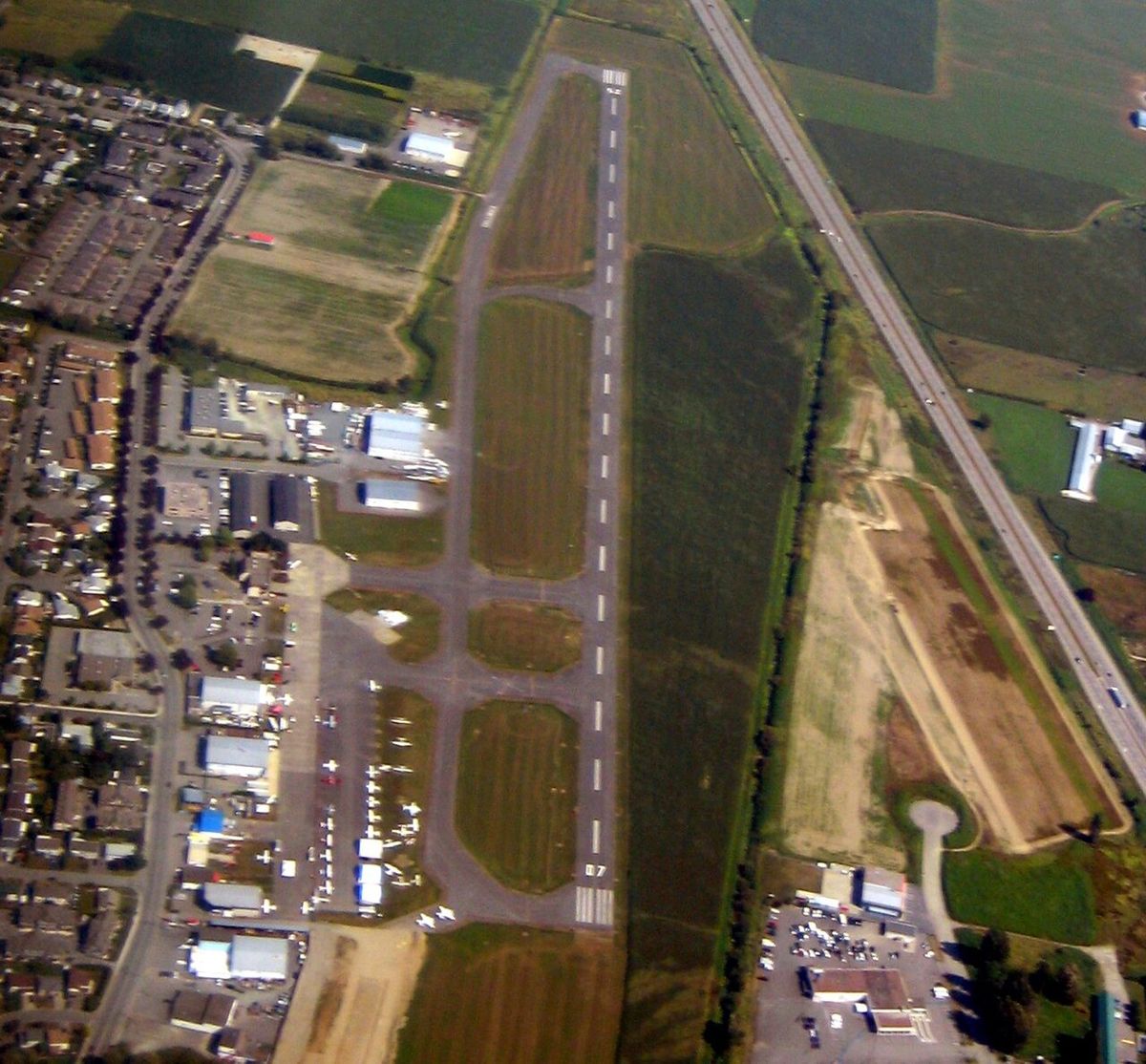 Chilliwack Airport – where one flies for pie! Overhead view from the east.