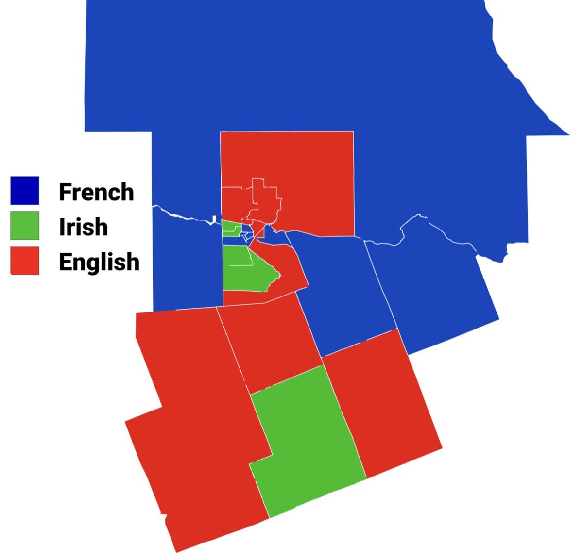 Largest ethnic origin in North Bay CA by census tract based on the 2021 census
