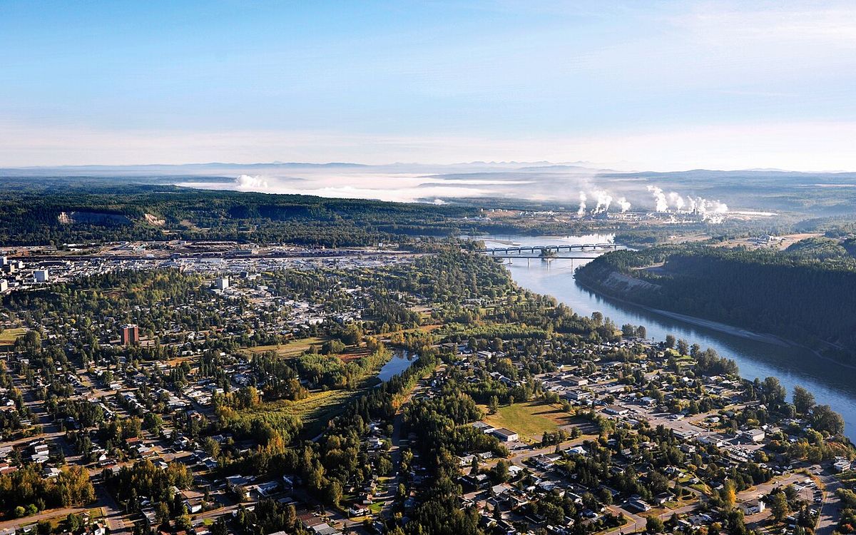 Aerial of Prince George