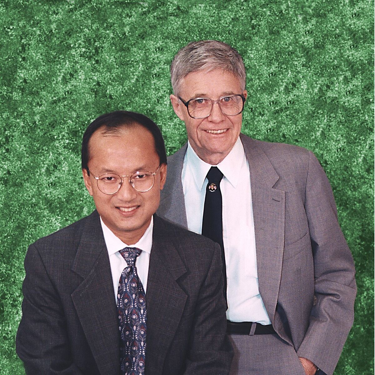 Ken Iverson and Roger Hui in 1996.