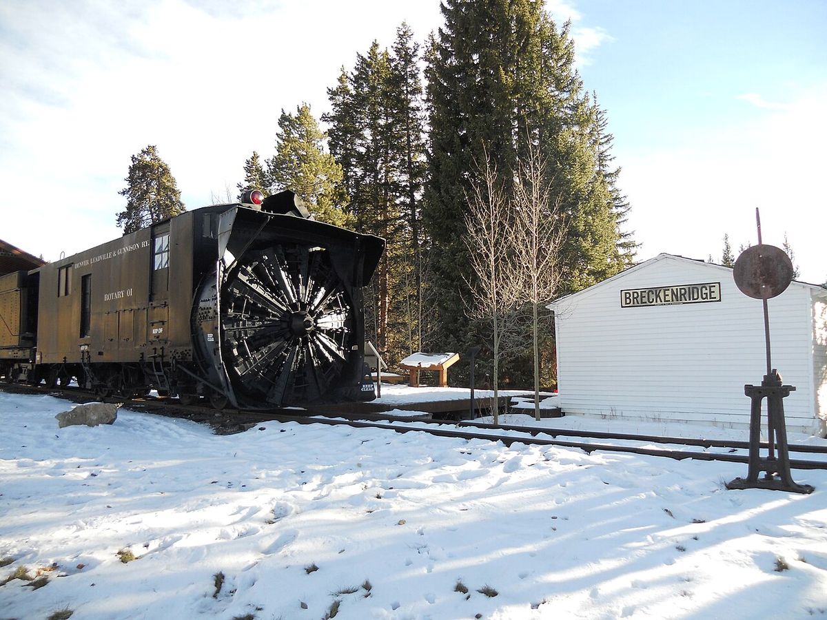 Photograph of Rotary Snowplow in Breckenridge, Colorado
