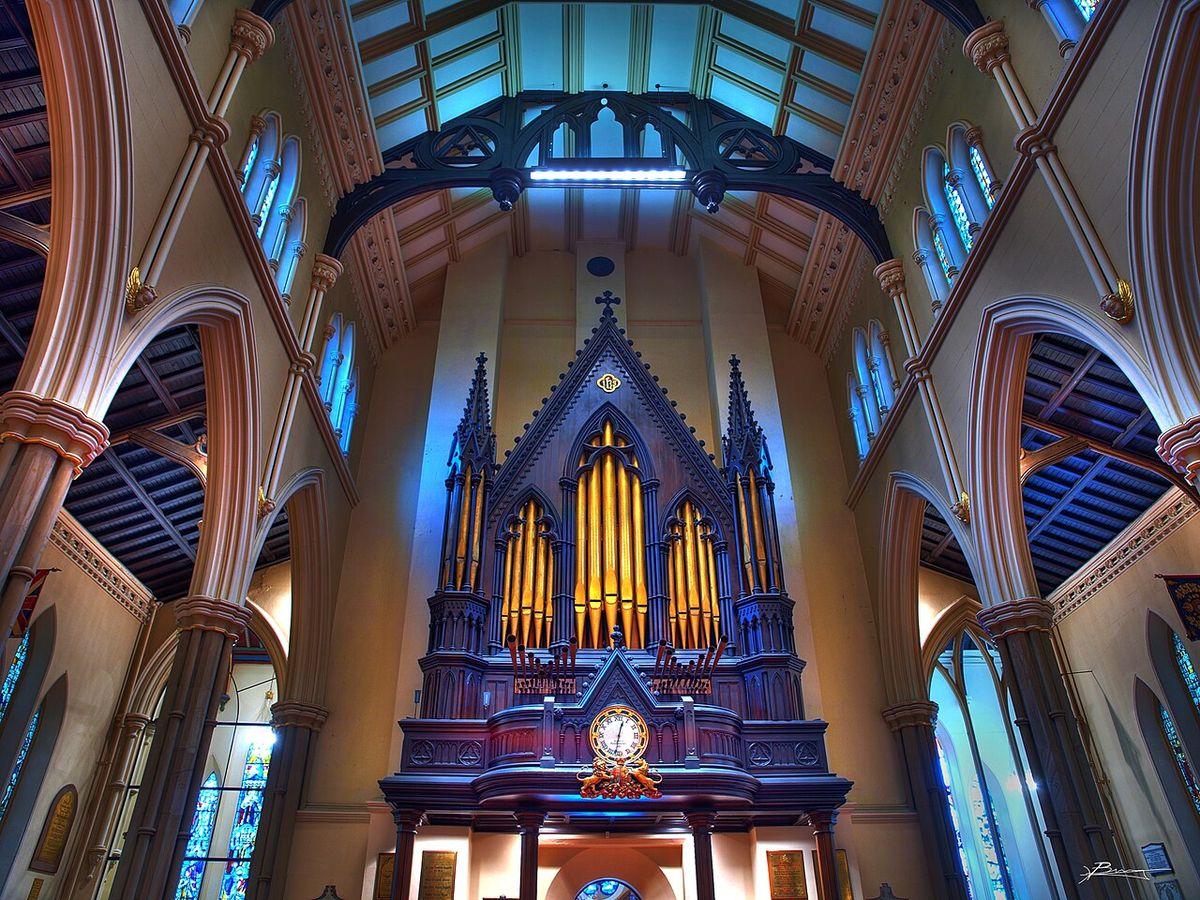 Interior of the Cathedral Church of St. James in Toronto; Olympus E-3, 5 exp hdr