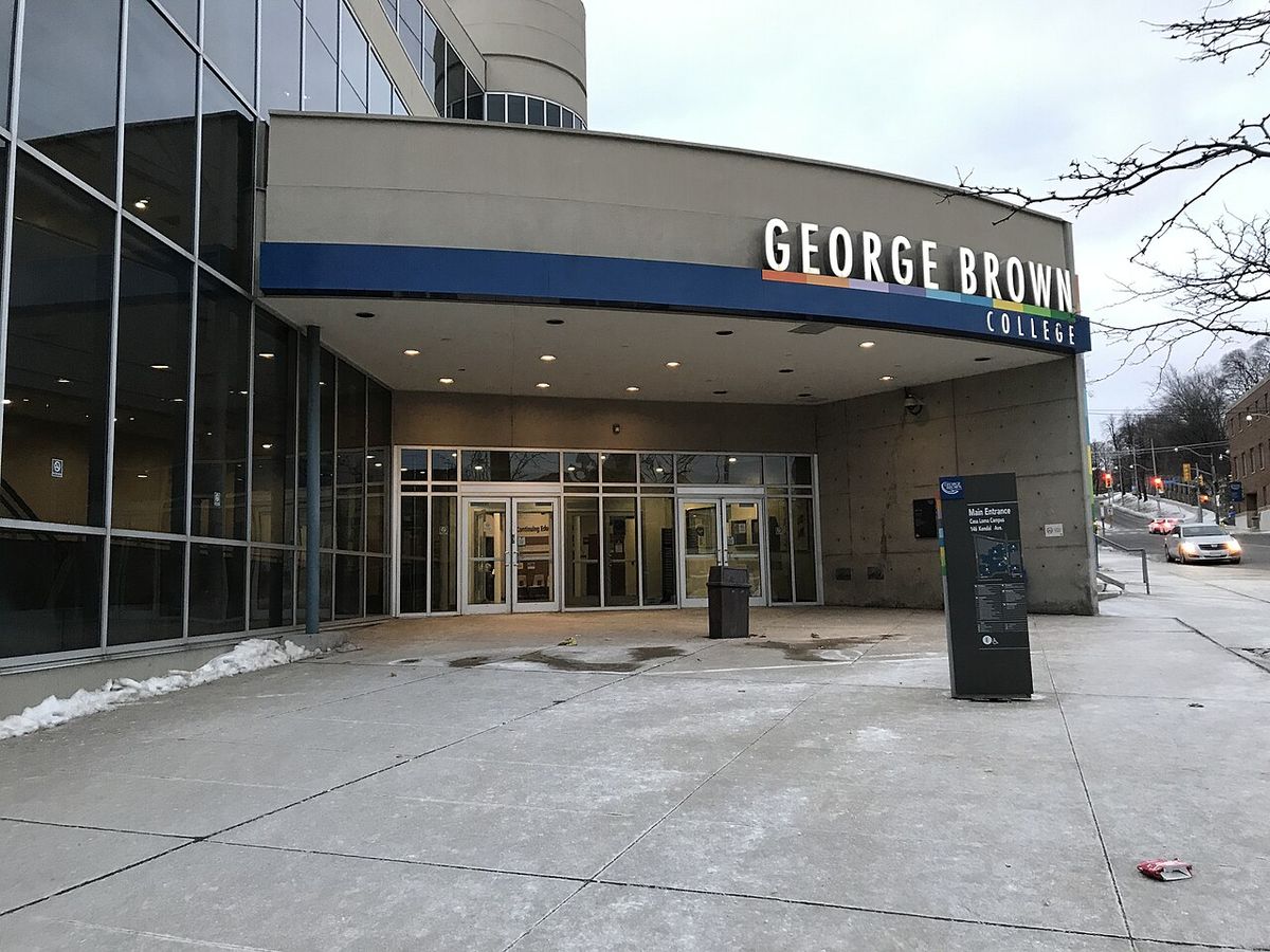 George Brown College, Casa Loma Campus, 146 Kendal Avenue. Main entrance.