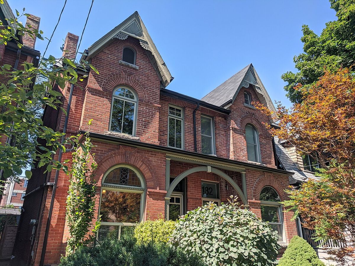 A pair of typical Leslieville homes