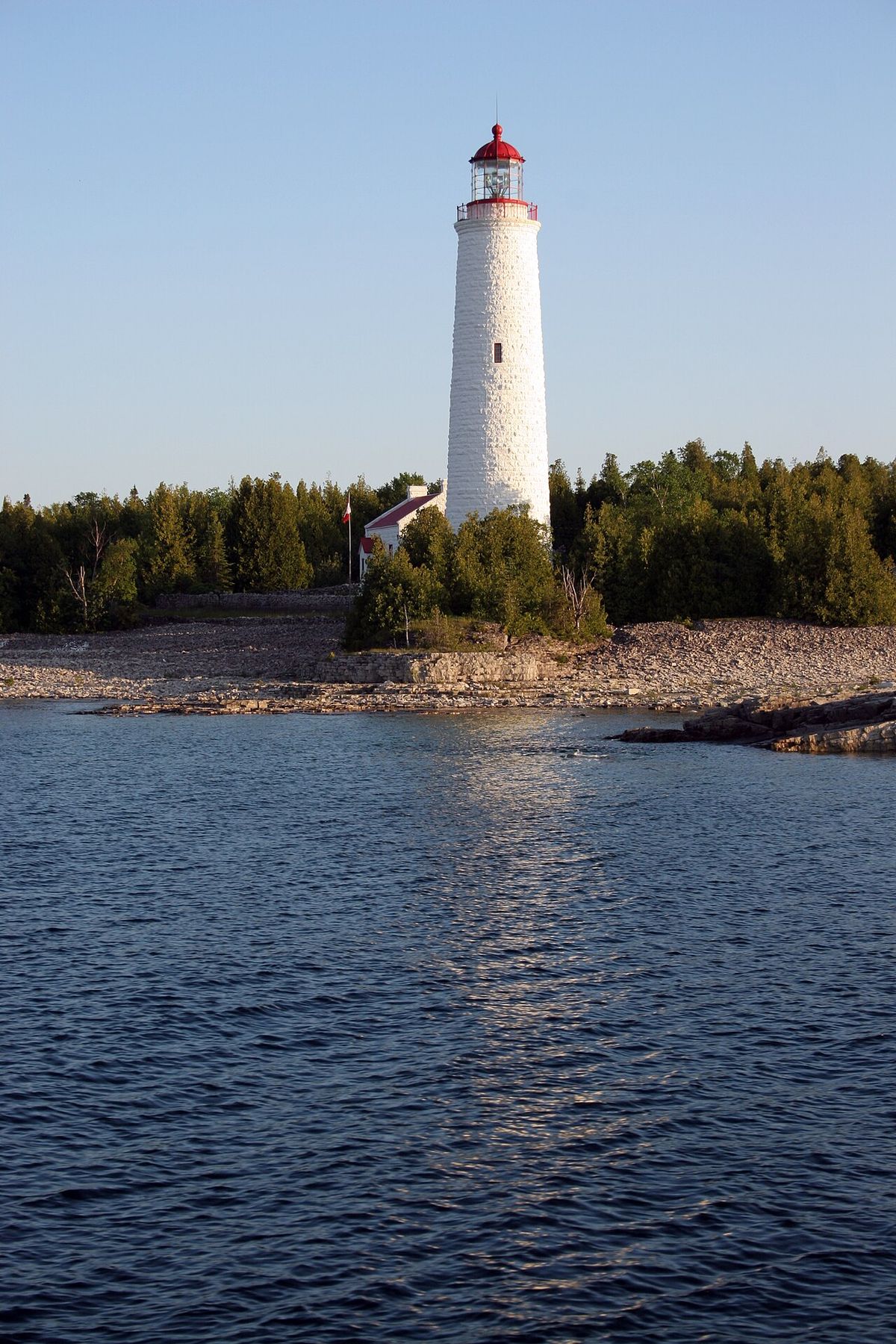 Cove Island Lighthouse - located in Fathom Five National Marine Park - Bruce Peninsula Ontario
