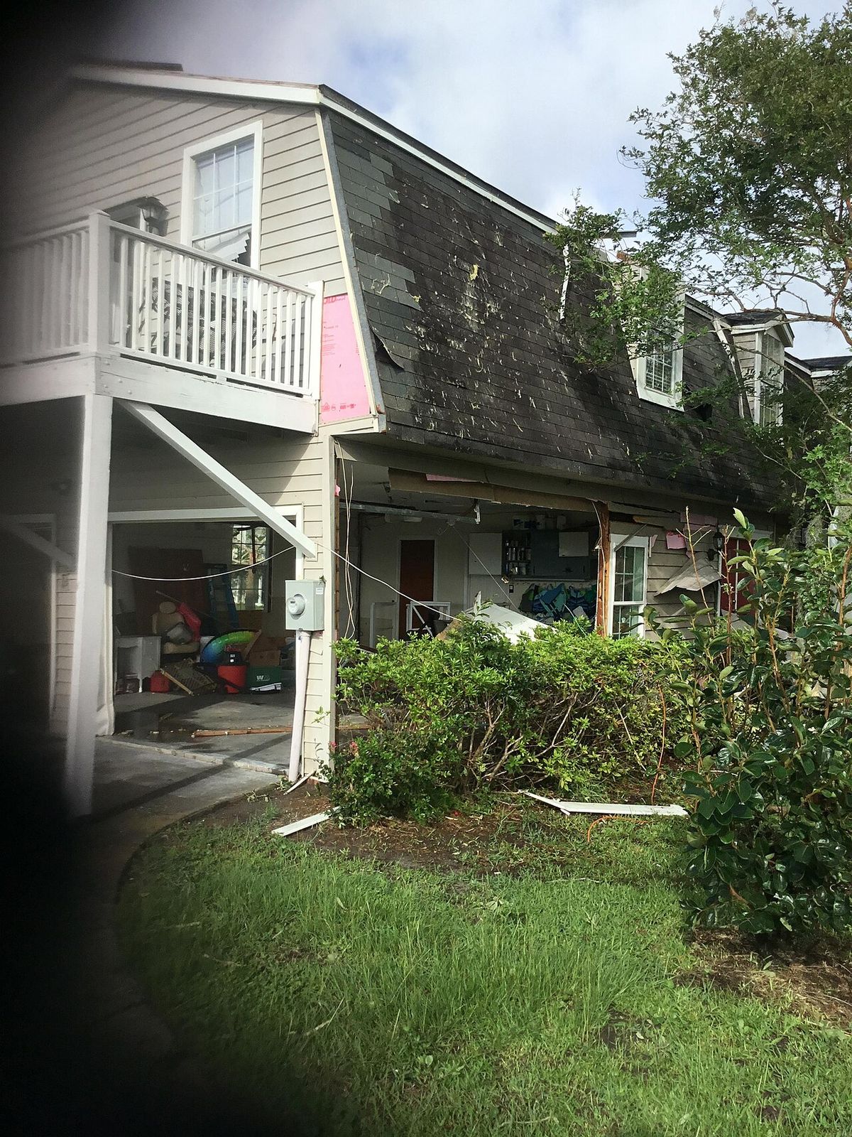 A home in St. Marys, Georgia that sustained EF1 damage from a tornado spawned by Tropical Storm Elsa on July 7, 2021. (Reference)