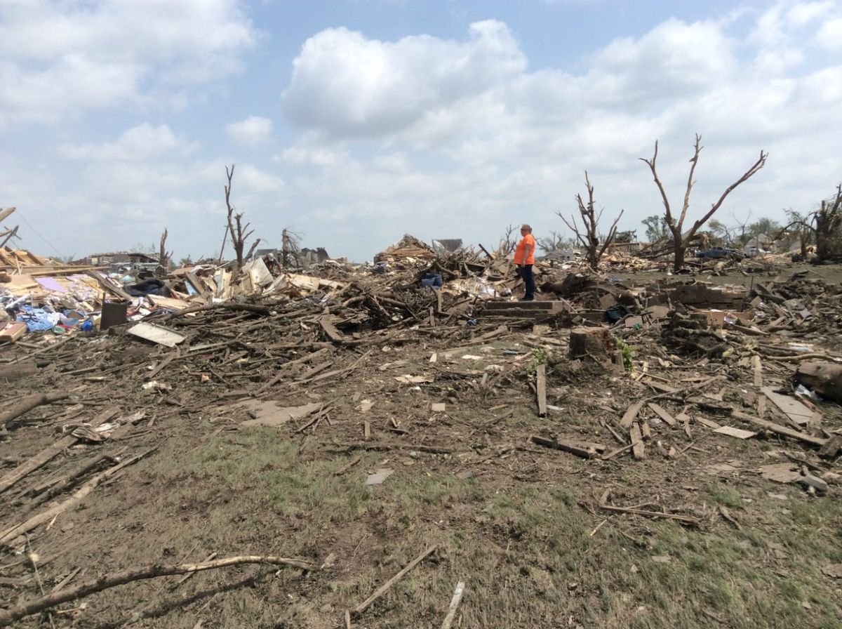 EF4 damage to homes in Pilger, Nebraska