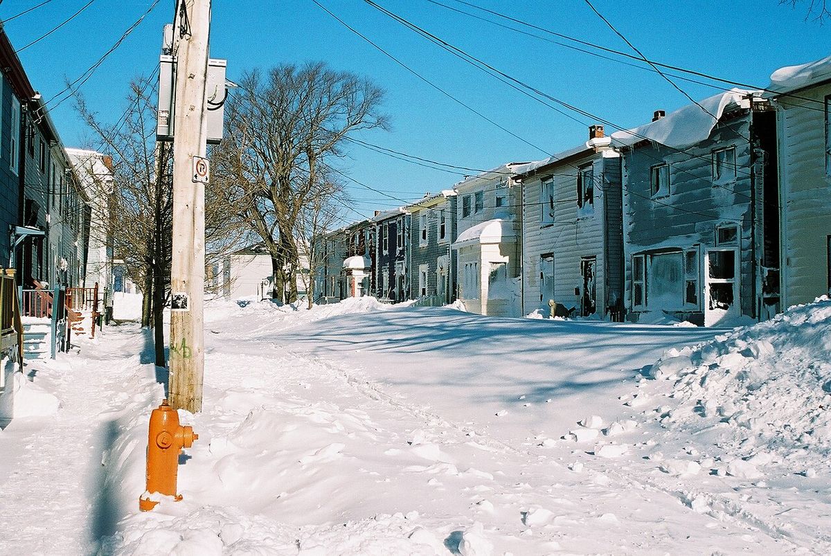 Snow piles up on the 2300 block of Maynard St. in Halifax after White Juan rolled through. 2004